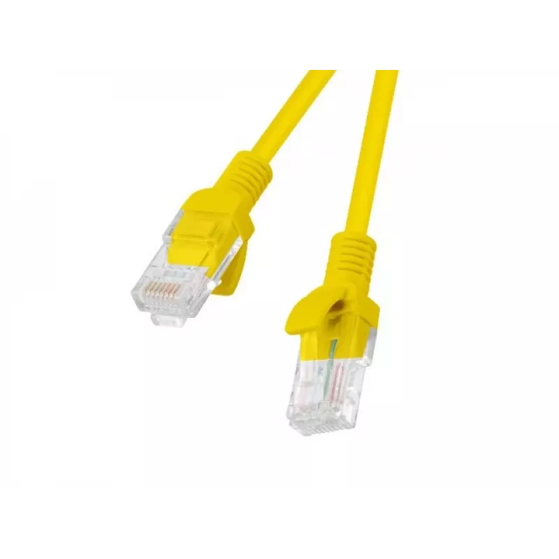 Lanberg PCU5-20CC-0025-Y Patch kábel Cat.5e UTP, 0,25 m, Žltá, balenie 10 ks