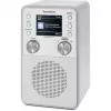 Digitálne rádio TECHNISAT DigitRadio 317 biele — príjem FM a DAB+, kompaktný stolný dizajn