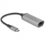 DeLOCK 81570 káblový adaptér USB Type-C RJ-45 0,15 m antracitový