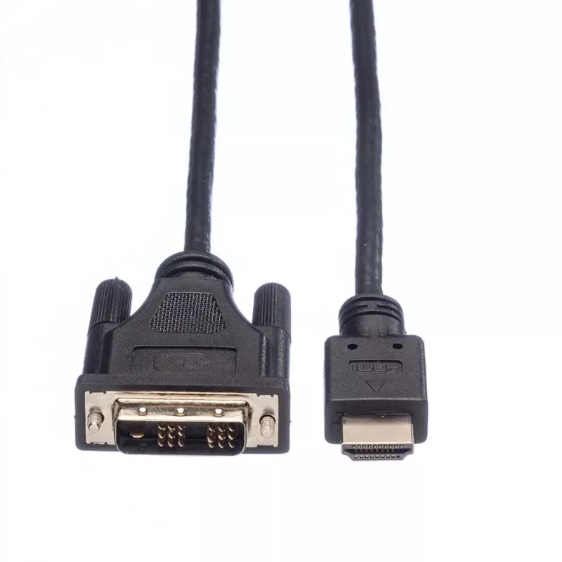 ROLINE adaptérový kábel HDMI na DVI-D (Single Link) - 1,5m - čierny (11.04.5516)