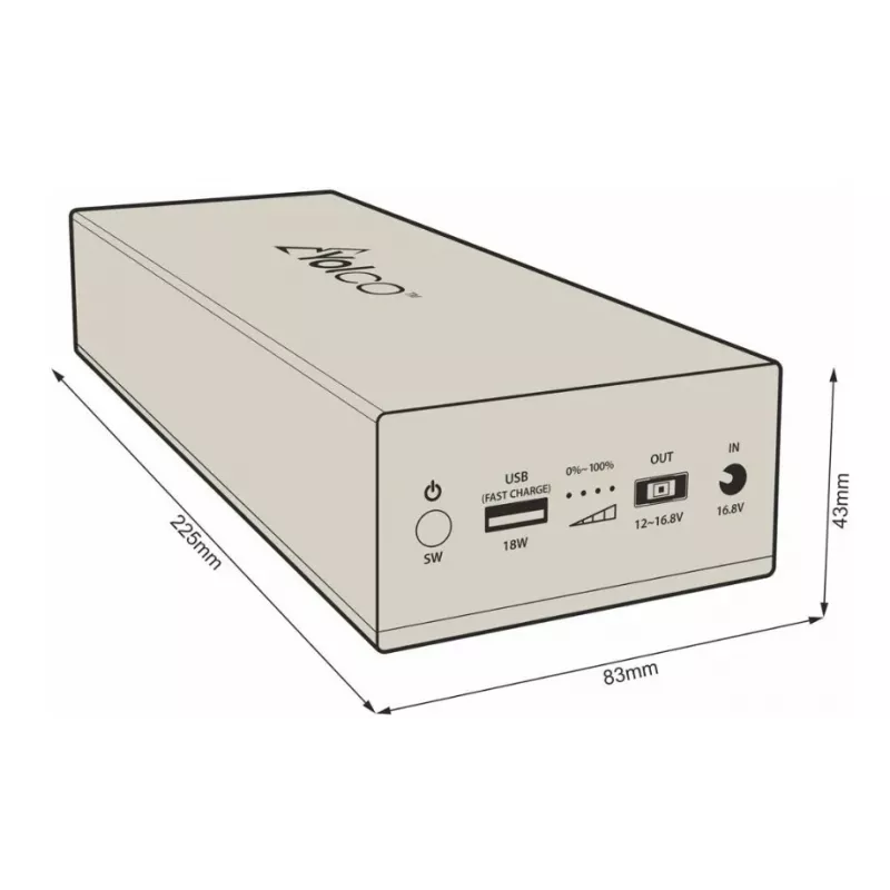 Yolco Externá batéria powerbanka pre chladničky Yolco CSX5