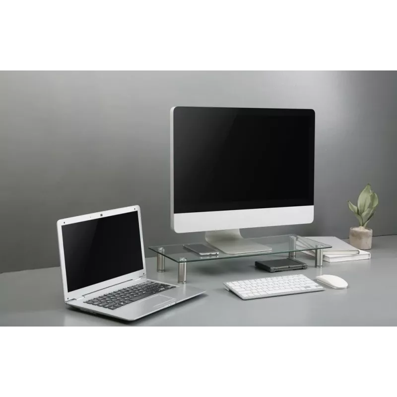 GEMBIRD sklenený stojan na monitor veľkosť M