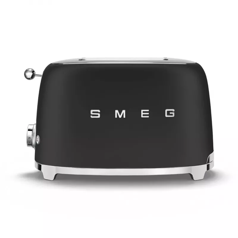 Hriankovač Smeg 50's Style TSF01BLMEU 2 plátky čierna nerez