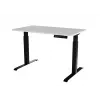 Cama Meble MOON elektricky výškovo nastaviteľný stôl 121x67x72-120 cm, čierna/biela