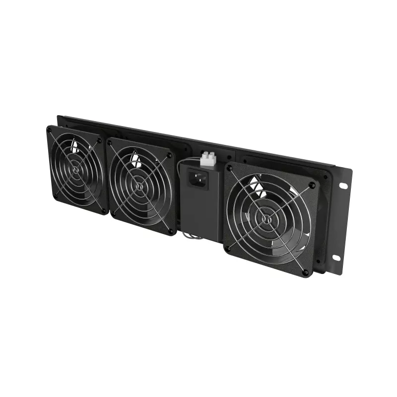 Ventilačný panel LANBERG AK-1506-B 19 palcov s 3 ventilátormi 230V čierny