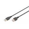Digitus ASSMANN - USB predlžovací kábel - USB (W) na USB (W) - 1,8 m (USB/USB 2.0) - zaliaty - čierny (AK-300200-018-S)