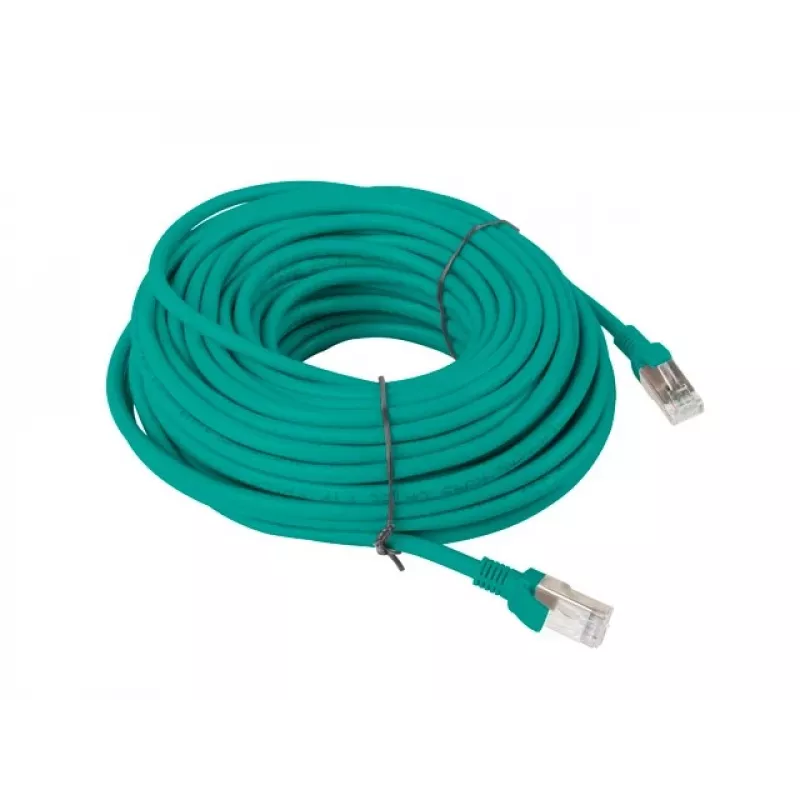 Sieťový kábel LANBERG PCU5-10CC-2000-G RJ-45 Cat5e 20 m zelený, U/UTP, CCA, 100 MHz