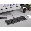 Káblová A4Tech klávesnica FX60H USB QWERTY – Full-Size 100%, podsvietená biela, sivá, USB hub