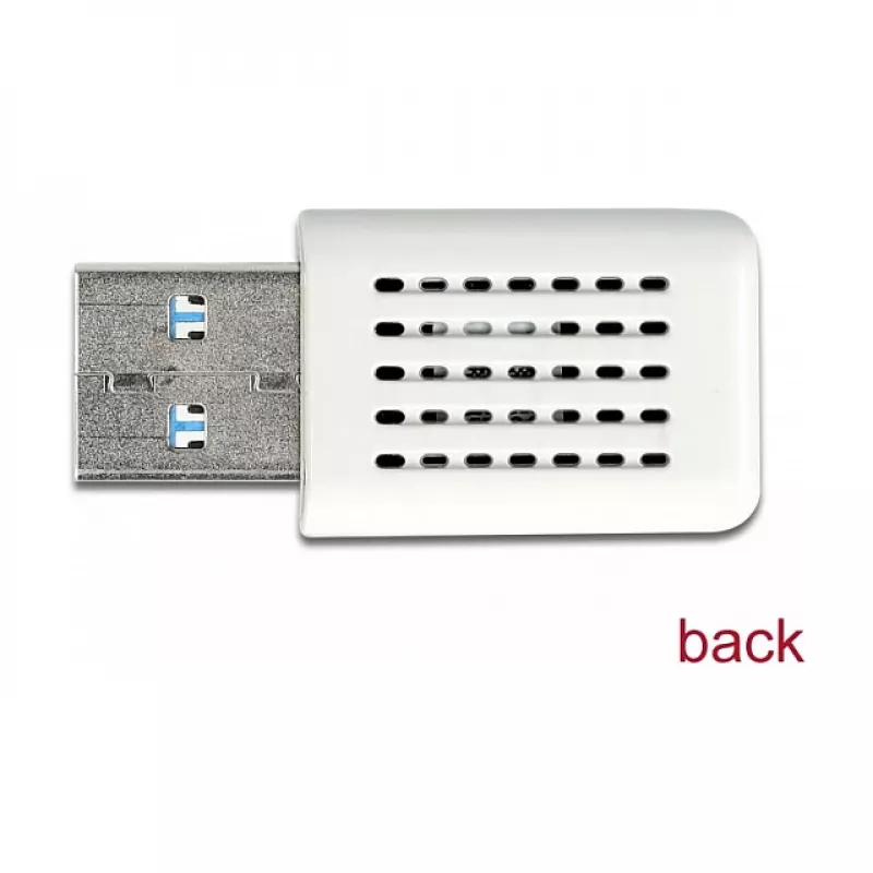 WLAN sieťová karta DeLOCK 12770 USB 5000 Mbit/s bezdrôtová biela