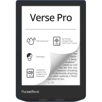 PocketBook Verse Pro e-book reader dotykový displej 16 GB Wi-Fi čierny, modrý