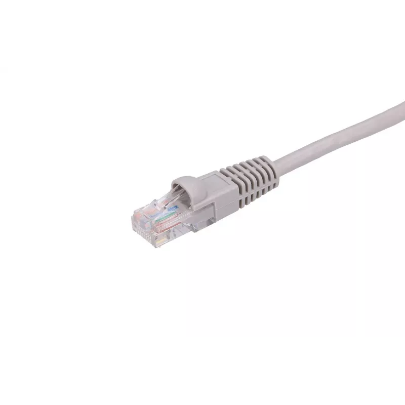 Ethernetový patch kábel Extralink Cat 5e UTP, 10 m, RJ-45–RJ-45, sivý