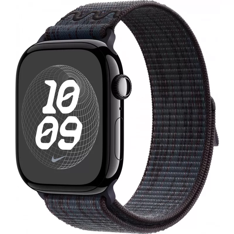 Remienok Apple 46mm čierny/modrý Nike Sport Loop smart hodinky