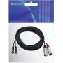 Omnitronic 3022522E audio kábel 6 m 2 x XLR (3-pin) 2 x RCA čierny (3022522E)
