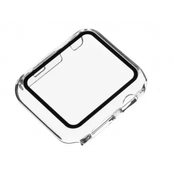FIXED Pure plné puzdro z polykarbonátu pre Apple Watch 45mm Series 8, transparentné (FIXPUW-436)