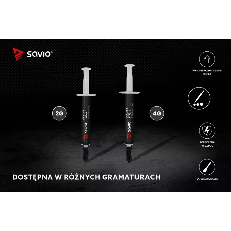 Teplovodivá pasta SAVIO TG-02 8,5 W/mK 2 g