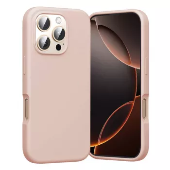 Ochranné puzdro MagSafe Vention KUHP0-40 pre iPhone 16 Pro Max, ružové, kompatibilné s MagSafe, tlmiacimi hranami