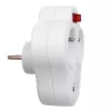 Elektrický rozbočovač dvojzásuvky MACLEAN MCE336E s 2 USB portami, typ E