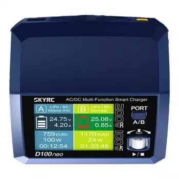 Nabíjačka SKYRC D100neo 100W Dual Channel — SKYRC SK-100199-01