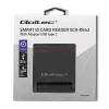 Čítačka ID kariet QOLTEC Smart-Chip-ID čítačka kariet — USB, čierna, 84,5×65×16 mm, 63 g