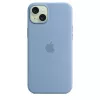 Apple iPhone 15 Plus silikónové puzdro s MagSafe - Winterblau
