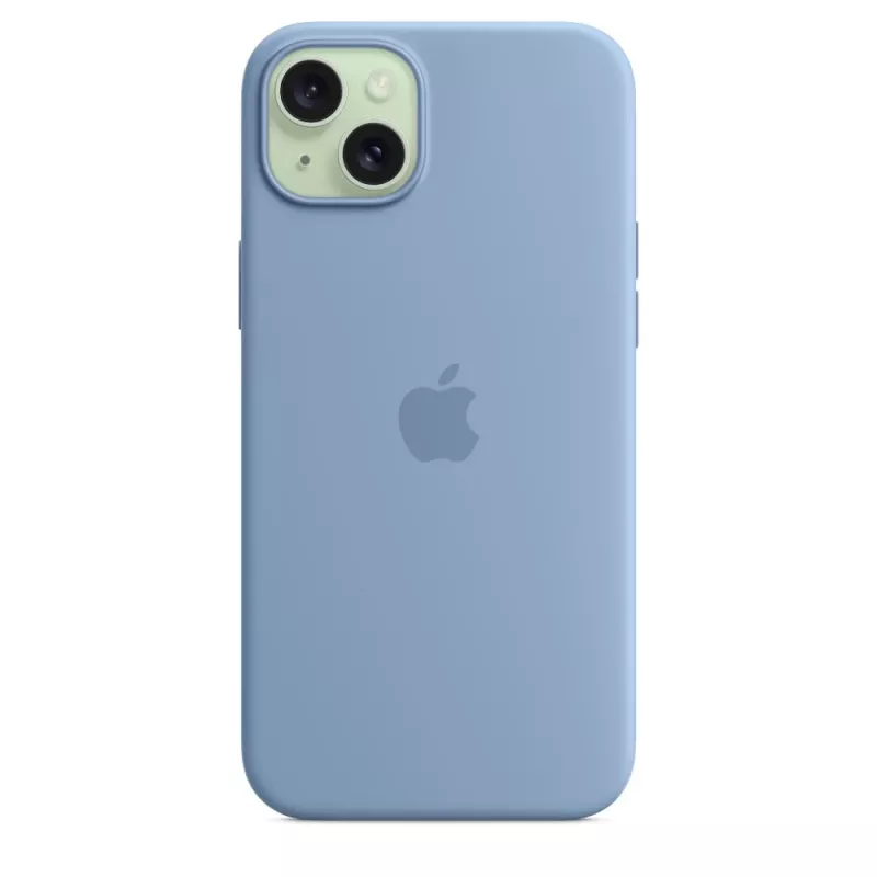 Apple iPhone 15 Plus silikónové puzdro s MagSafe - Winterblau