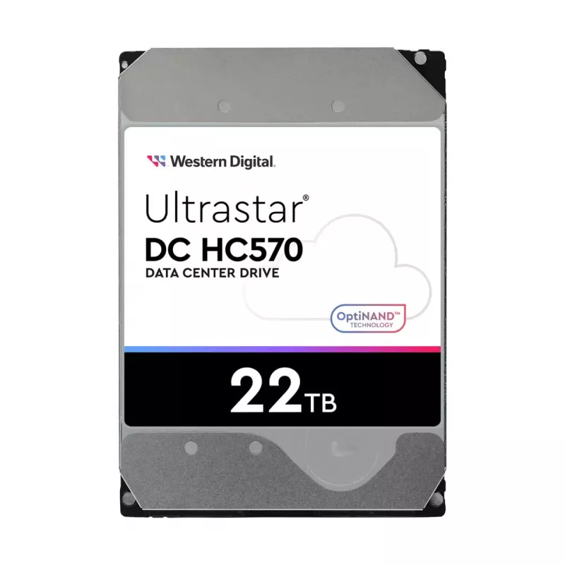 3,5 palca SAS HDD Western Digital Ultrastar DH HC570 22 TB, 12 Gbit/s, 7200 ot/min, 512 MB cache