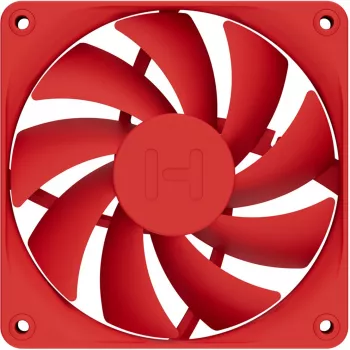 Počítačový chladiaci ventilátor HYTE FA12-RR-4 120 mm, 1500 ot/min, 72 m³/h, 1,6 mmH2O, hydrodynamické ložisko, červený, balenie 4 ks