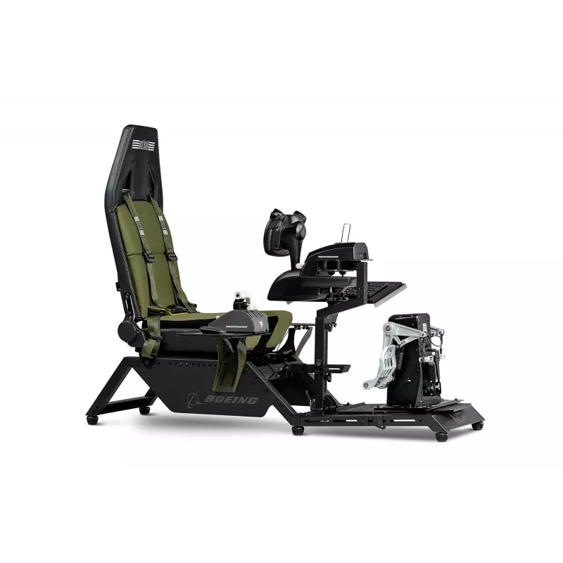 Sedadlo kokpitu Next Level Racing Flight Simulator Boeing Military 396055 — špeciálne sedadlo pre letecký simulátor, kompatibilné s riadiacimi pákami a pedálmi