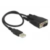 DeLOCK 62958 adaptér USB na RS-232, USB Type-A, čierny