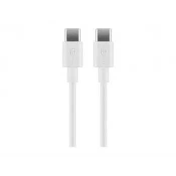 Goobay 66317 USB kábel 1 m 2.0 USB C biely (66317)