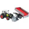 Hračkársky traktor Bruder Claas Nectis 267 F so sklápacím prívesom