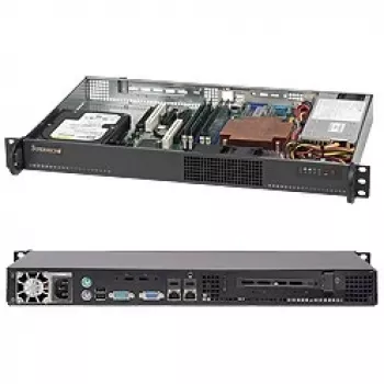 Supermicro - SuperChassis 510-203B (čierna) - Rack-montáž 1U - micro ATX 200 W čierna