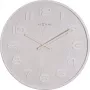NeXtime 3096WI - nástenné hodiny - quartzové hodiny - okrúhle - biela - drevo - drevo