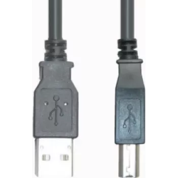 USB kábel e p CC 502/10 — USB 2.0, USB A (konektor samec) na USB B (konektor samec), 10 m, čierny