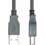USB kábel e p CC 502/10 — USB 2.0, USB A (konektor samec) na USB B (konektor samec), 10 m, čierny