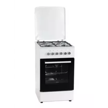 Elektro-plynový sporák MPM MPM-56-KGM-04, 4 horáky, 56 cm, elektrická rúra, čierny