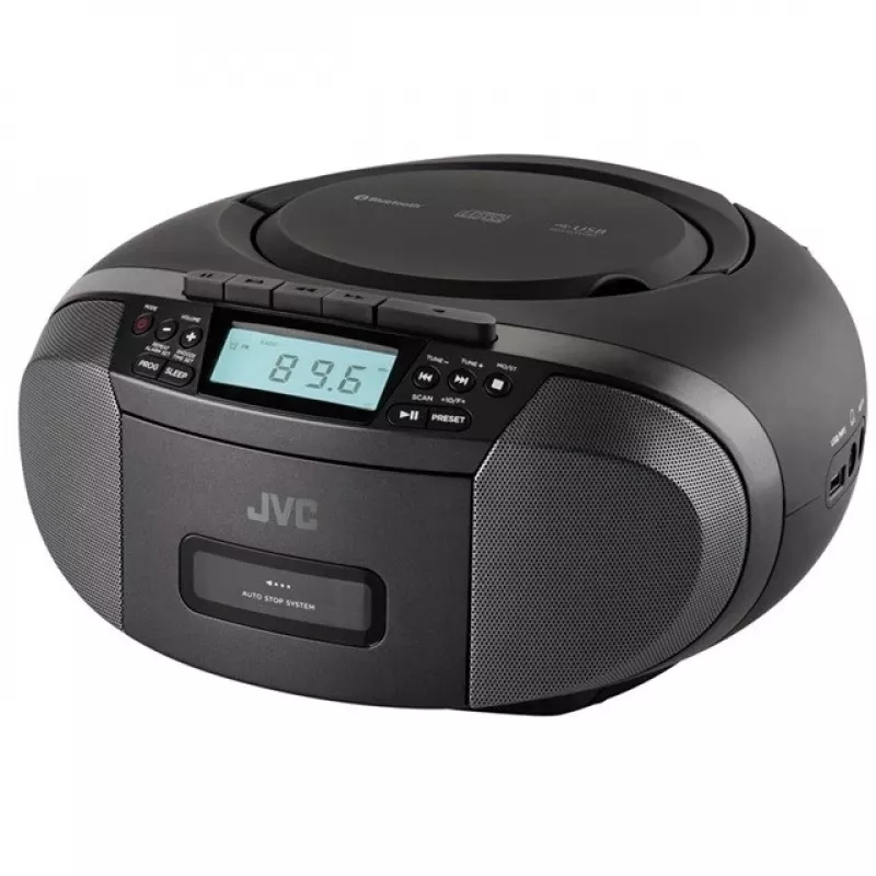 Rádioprehrávač JVC RC-E444B čierny s CD prehrávačom a FM tunerom