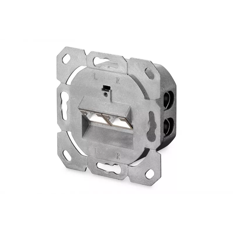 Digitus DN-9006-N sieťová zásuvka CAT 6, trieda E, tienená, na povrchovú montáž, biela