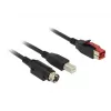 USB kábel DeLOCK 85489 USB 2.0 3 m USB B čierny