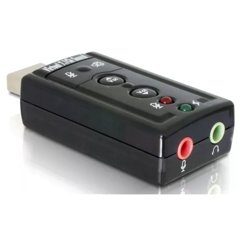 DeLOCK USB zvukový adaptér 7.1 - zvuková karta - stereo - USB (61645)