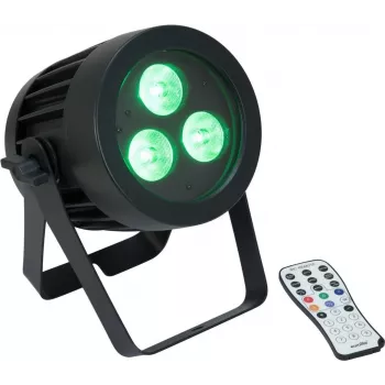LED PAR reflektor EUROLITE 3x9W SCL Spot, 3x9W RGBW LED svietidlo pre pódium a eventy