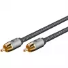 Goobay 65296. Konektor 1: RCA, konektor 1 pohlavie: samec, konektor 2: RCA, konektor 2 pohlavie: samec, materiál kábla: meď,