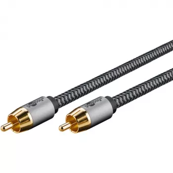 Goobay 65296. Konektor 1: RCA, konektor 1 pohlavie: samec, konektor 2: RCA, konektor 2 pohlavie: samec, materiál kábla: meď,