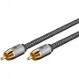 Goobay 65296. Konektor 1: RCA, konektor 1 pohlavie: samec, konektor 2: RCA, konektor 2 pohlavie: samec, materiál kábla: meď,