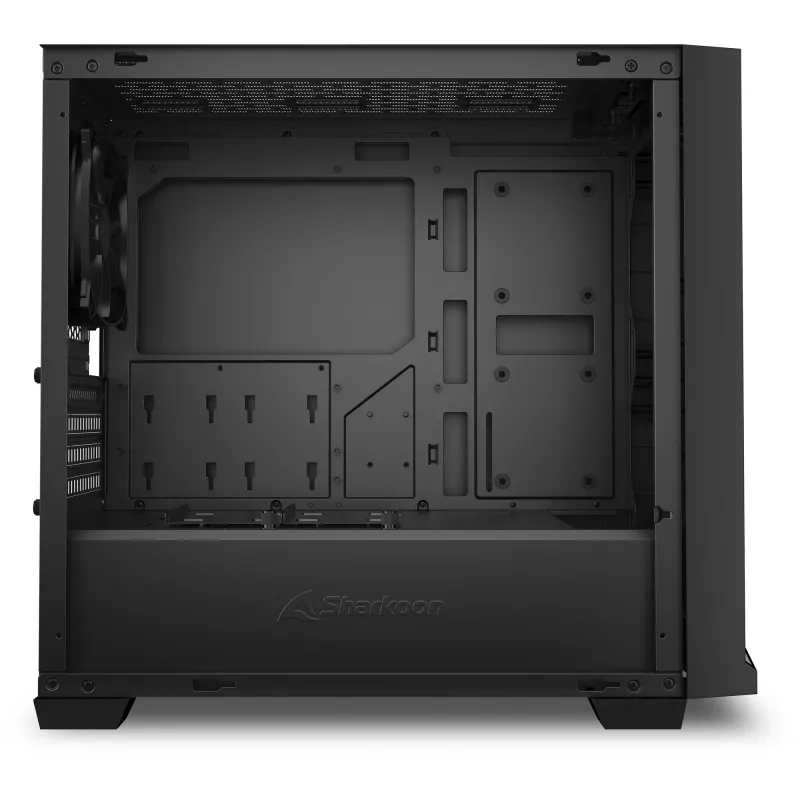 PC skriňa Sharkoon J1000 ARGB mATX — Mid-Tower Micro-ATX skriňa s ARGB osvetlením