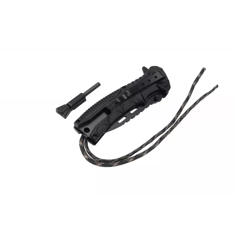 Survival nôž AZYMUT Survival Fire Starter — pevný kempingový nôž s integrovaným kresadlom