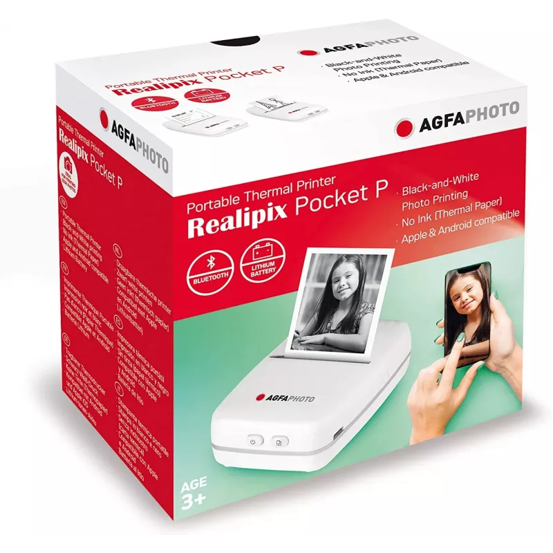 Tlačiareň AgfaPhoto Realpix Pocket P termálna biela