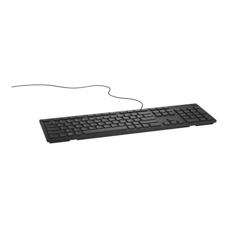 Káblová full-size klávesnica Dell KB216 — QWERTY Nordic rozloženie, čierna, USB