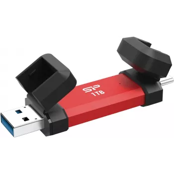 Silicon Power DS72 USB kľúč 1 TB USB Type-A / USB Type-C 3.2 Gen 2 (3.1 Gen 2) červený (SP001TBUC3S72VPR)