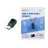 LogiLink USB-C DAC audio adaptér. USB-C/M na 3.5 Mm/F. čierny